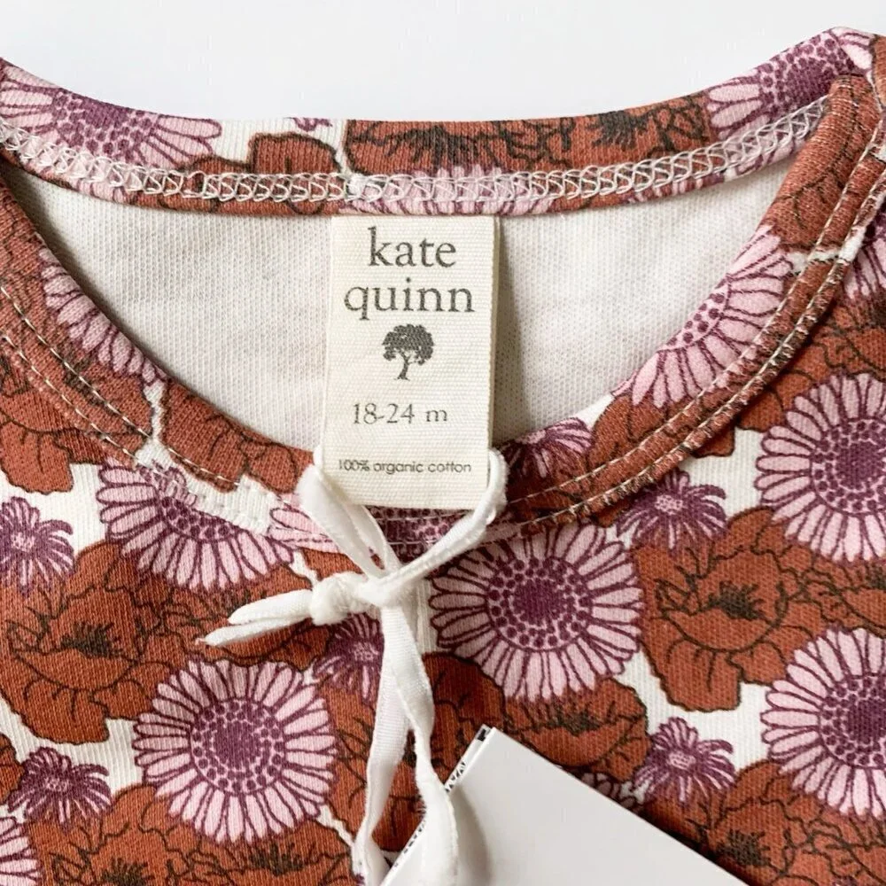 NWT Kate Quinn Organics baby girl bodysuit 18-24 months